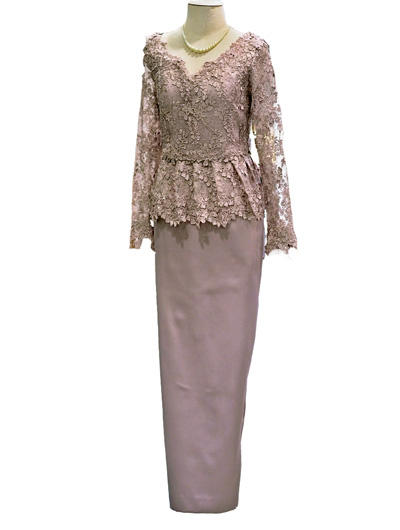 ชุดแม่เจ้าสาว ชุดราตรีผู้ใหญ่  สีโอรส