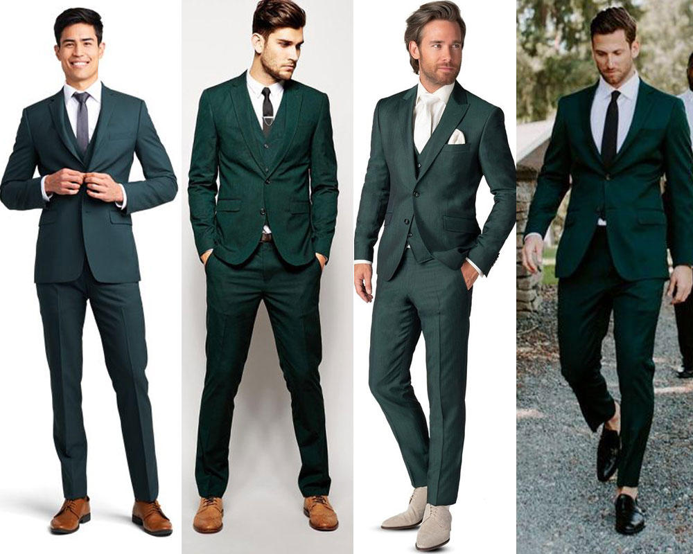 ทรง Slim Fit สีเขียว เรียบหรู ดูแพง 