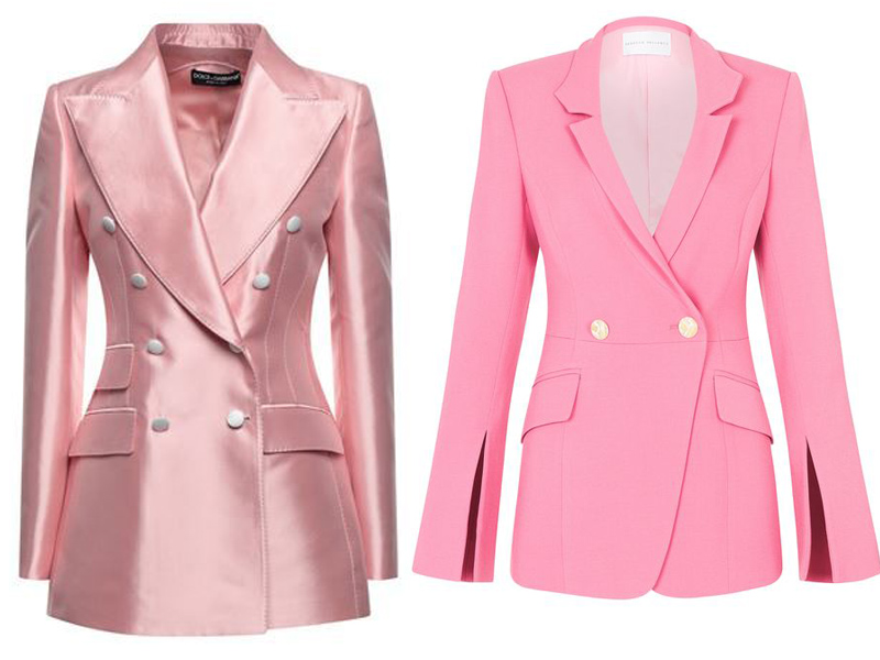 เสื้อสูทผู้หญิงสีชมพูควรเลือกแบบเข้ารูปสำหรับงานทางการและกึ่งทางการ