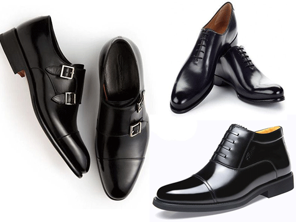 รองเท้าสีดำมีหลากหลายเเบบนอกจากสีที่ควรเลือกให้เข้ากับชุดยังต้องเลือกเเบบให้เหมาะกับงานด้วย